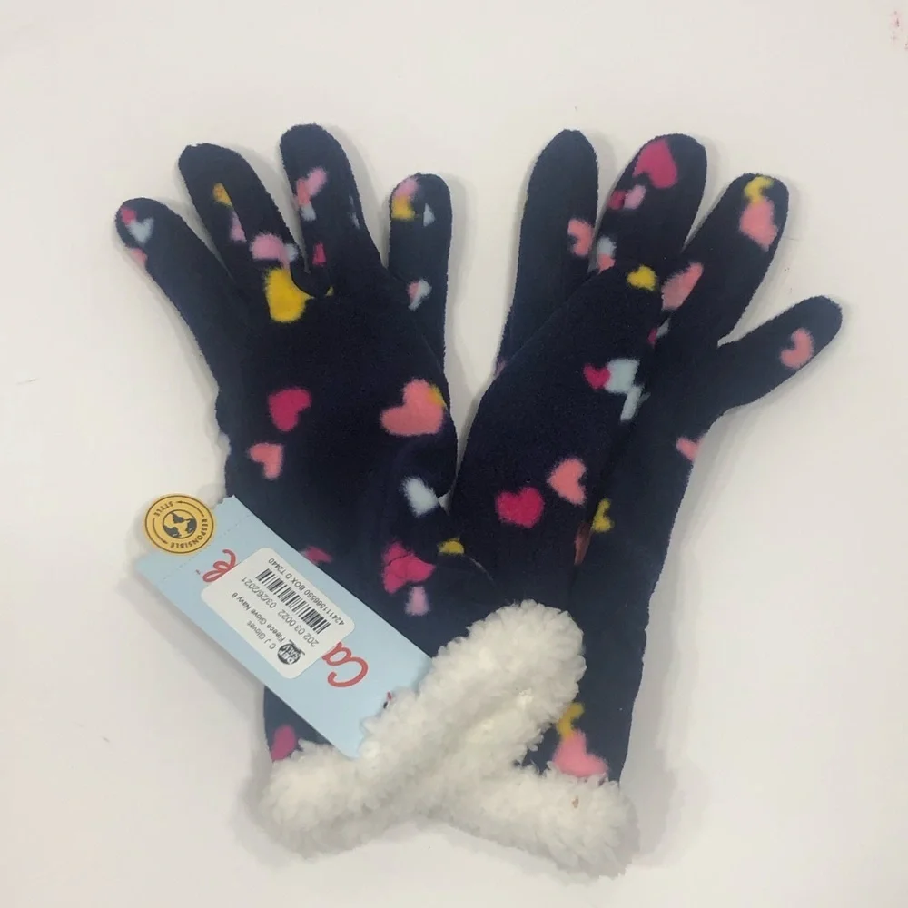 “Hearts” warm gloves M